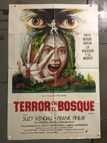Cinéma: CJA 038 PANICO EN EL BOSQUE SUZY KENDALL FRANK FINLAY POSTER ORIGINAL ARGENTINO 75X110 LITOGRAFIA